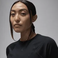 Nike Jordan Sport Double Threat женская Long-Sleeve Top цвет черный
