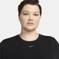 Nike One Classic жіноча Dri-FIT Short-Sleeve Top (великі розміри) колір чорний