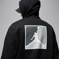 Nike Jordan Brooklyn Fleece мужские Graphic Pullover Толстовка с капюшоном цвет черный