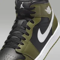 Nike Air Jordan 1 Mid чоловічі Кросівки колір чорний