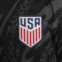 USA 2024 Stadium Goalkeeper Big детские Nike Dri-FIT Soccer Short-Sleeve Replica Jersey цвет черный