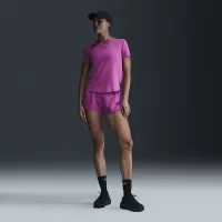 Nike One Classic жіноча Dri-FIT Short-Sleeve Top колір фіолетовий
