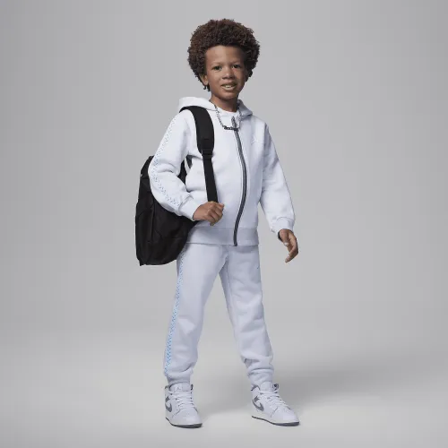 Nike Jordan MJ Flight MVP Little детские Full-Zip Толстовка с капюшоном набор цвет серый
