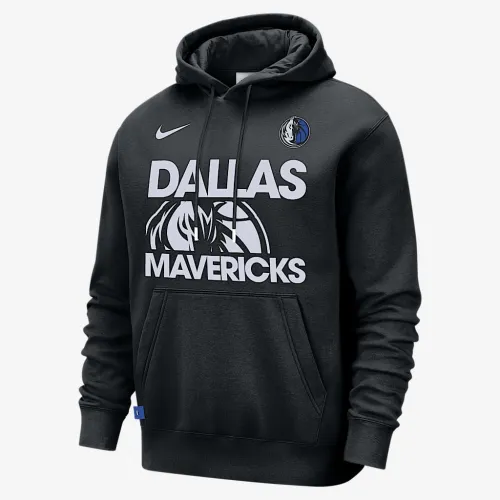 Dallas Mavericks Club Courtside чоловічі Nike NBA Pullover Толстовка з капюшоном колір чорний
