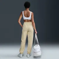 Nike Sportswear Phoenix Fleece женская С высокой Талией оверсайз Sweatpants цвет коричневый