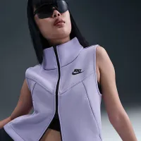Nike Sportswear Tech Fleece женская Full-Zip Vest цвет фиолетовый