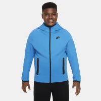 Nike Sportswear Tech Fleece Big дитячі (для хлопчиків) Full-Zip Толстовка з капюшоном (Extended Size) блакитний