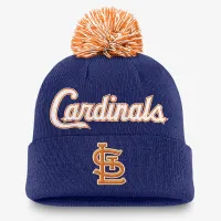 St. Louis Cardinals Peak чоловічі Nike MLB Cuffed Pom Beanie блакитний