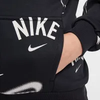 Nike Sportswear Club Big дитячі French Terry Толстовка з капюшоном колір чорний