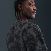 Nike Solo Swoosh чоловічі Fleece Crew колір коричневий