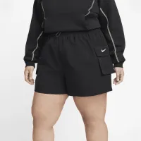 Nike Sportswear женская Woven High-Rise шорты (большие размеры) цвет черный