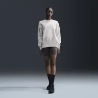 Nike Sportswear Phoenix Fleece жіноча оверсайз Crew-Neck світшот колір коричневий