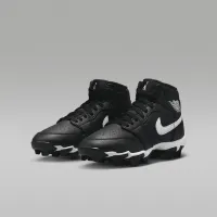 Nike Jordan 1 Mid Little/Big детские Cleats цвет черный