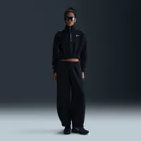 Nike Sportswear Phoenix Fleece женская Mid-Rise оверсайз Tapeцвет красный Pants цвет черный