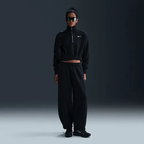 Nike Sportswear Phoenix Fleece женская Mid-Rise оверсайз Tapeцвет красный Pants цвет черный