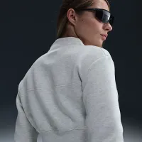 Nike Sportswear Tech Fleece женская Cropped 1/2-Zip Top цвет серый