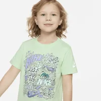 Nike Little детские Doodlevision футболка цвет зеленый