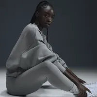 Nike Sportswear Phoenix Fleece жіноча Over-оверсайз Crew-Neck світшот колір зелений