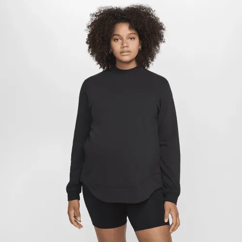 Nike (M) One женская Reversible French Terry Pullover Top (Maternity) цвет черный