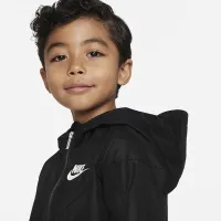 Nike Sportswear Windrunner Little дитячі Full-Zip Куртка колір чорний