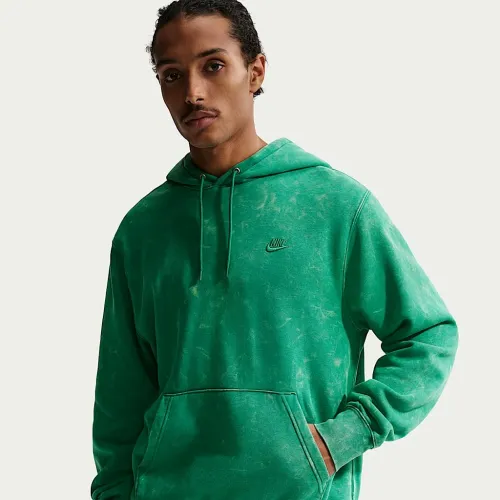Nike Sportswear Club чоловічі Washed Fleece Толстовка з капюшоном колір зелений