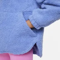 Nike High-Pile Fleece Big детские (Girls') Therma-FIT тренировочные Куртка синий