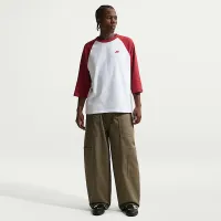 Nike Sportswear Club чоловічі 3/4-Sleeve Raglan Top колір червоний