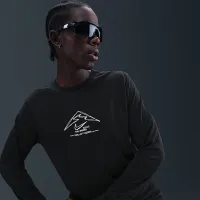 Nike Trail мужские Dri-FIT Long-Sleeve Running футболка цвет черный