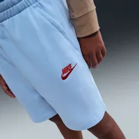 Nike Sportswear Club Fleece Big дитячі French Terry шорти блакитний