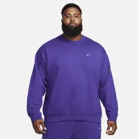Nike Solo Swoosh чоловічі Fleece Crew колір фіолетовий