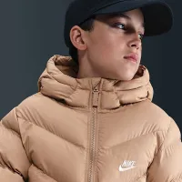 Nike Sportswear All Day Play Big детские Therma-FIT Loose-Fit Puffer Куртка цвет коричневый