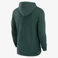 Michigan State Spartans Sideline чоловічі Nike Dri-FIT College Long-Sleeve Hooded Top колір зелений