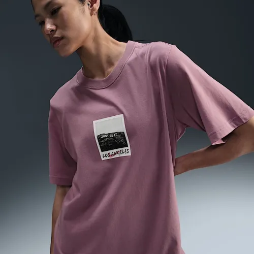 Nike Sportswear женская Crew-Neck футболка цвет фиолетовый