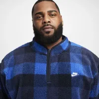 Nike Club мужские Winterized Half-Zip синий