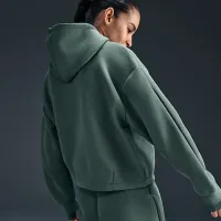 Nike Sportswear Tech Fleece женская оверсайз Толстовка с капюшоном цвет зеленый
