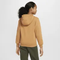 Nike Sportswear Club Fleece Big детские Толстовка с капюшоном цвет коричневый