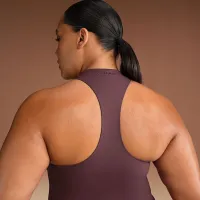 NikeSKIMS Matte жіноча Mock-Neck Racerback Tank Top колір червоний