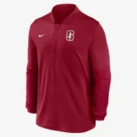 Stanford мужские Nike Dri-FIT College 1/2-Zip Top цвет красный