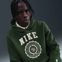 Nike Club мужские Pull-Over Fleece Толстовка с капюшоном цвет зеленый