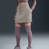 Nike Sportswear Phoenix Fleece женская юбка цвет серый