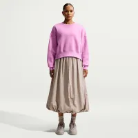 Nike Sportswear Phoenix Fleece женская Over-оверсайз Crew-Neck свитшот цвет фиолетовый