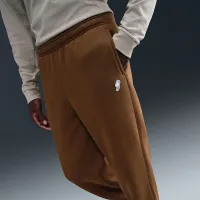Nike Club чоловічі Fleece Bungee Pants колір коричневий