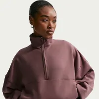 Nike 24.7 ImpossiblySoft женская Dri-FIT оверсайз 1/2-Zip Top цвет фиолетовый