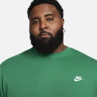 Nike Sportswear Club Fleece мужские Crew цвет зеленый