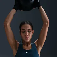 Nike Swoosh женская Medium-Support Padded Sports Bra Tank синий