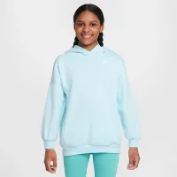 Nike Sportswear Club Fleece Big детские оверсайз Pullover Толстовка с капюшоном синий