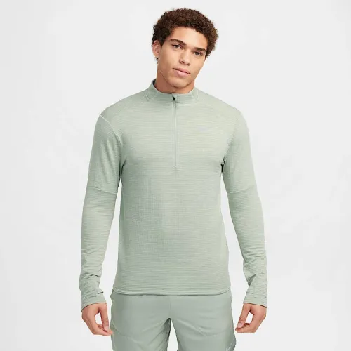 Nike Element мужские Therma-FIT Repel 1/2-Zip Running Top цвет зеленый