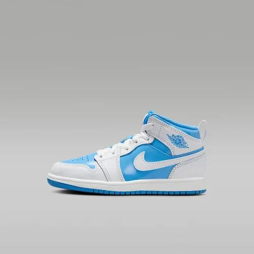Nike Jordan 1 Mid SE Little дитячі Кросівки колір білий