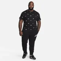 Nike Club мужские Allover Print футболка цвет черный