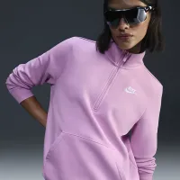Nike Sportswear Club Fleece женская 1/2-Zip свитшот Pink